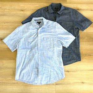 Alfani Men’s Short Sleeve Button Down - L